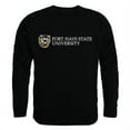 thumbnail image 1 of W Republic  Fort Hays State University College Crewneck T-Shirt, Black & White - Small, 1 of 1