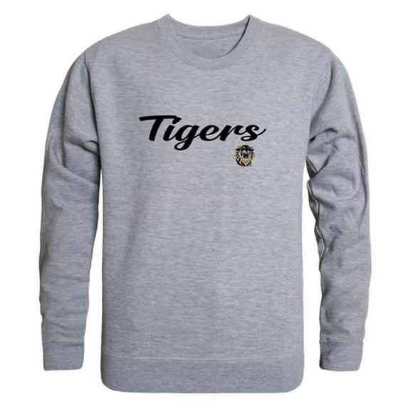 W Republic Fort Hays State University Script Crewneck T-Shirt, Heather Grey - 2XL