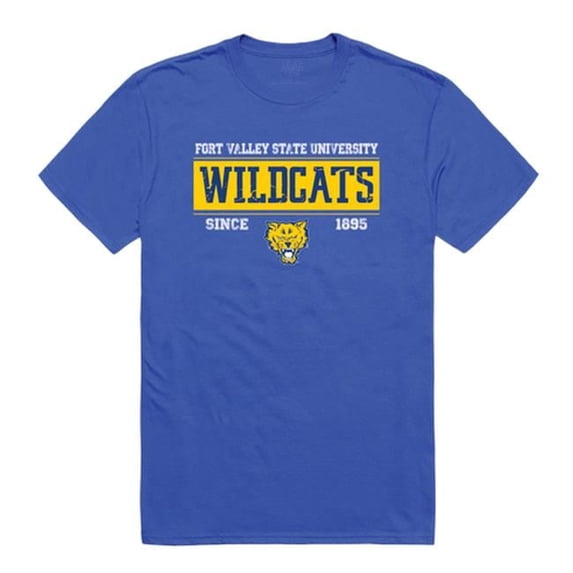 W Republic Fort Valley State University Wildcats College Established T-Shirt, Royal - 2XL