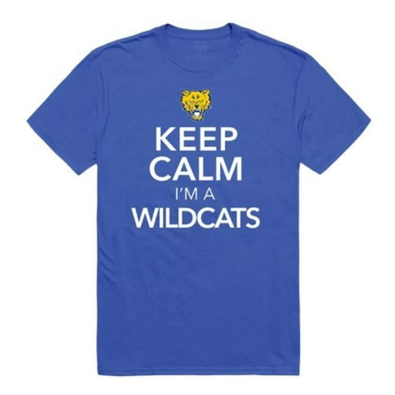 W Republic  Fort Valley State University Wildcats Keep Calm T-Shirt, Royal - 2XL