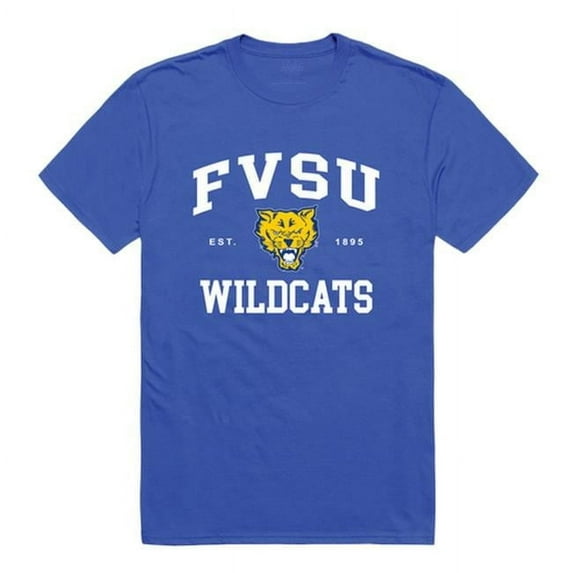 W Republic Fort Valley State University Wildcats Seal College T-Shirt, Royal - Extra Large