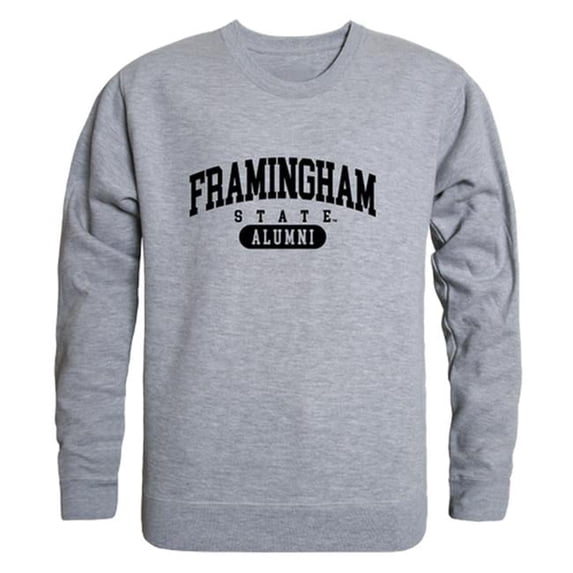 W Republic Framingham State University Rams Alumni Fleece Sweatshirt, Heather Grey - 2XL