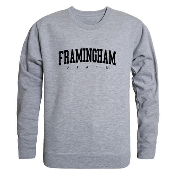 W Republic Framingham State University Rams Game Day Crewneck Sweatshirt, Heather Grey - Large