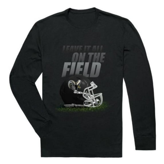 W Republic Framingham State University Rams Gridiron Long Sleeve T-Shirt, Black - 2XL