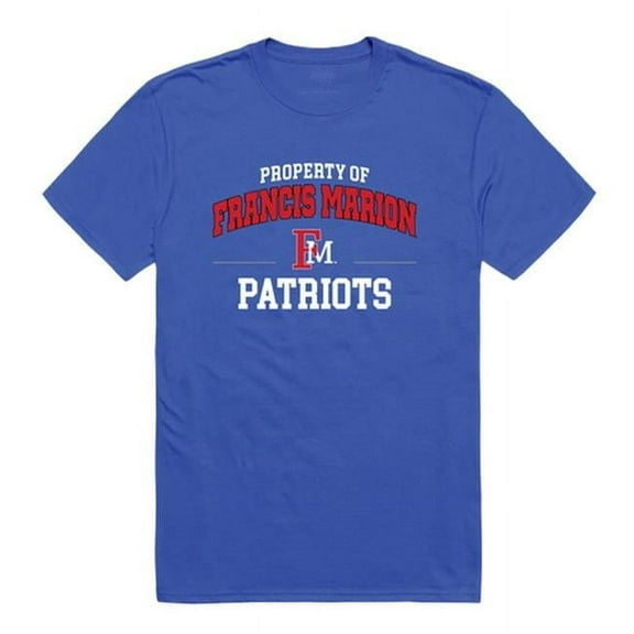W Republic 517-306-B02-03 Francis Marion University Property T-Shirt, Royal Blue 3 - Large