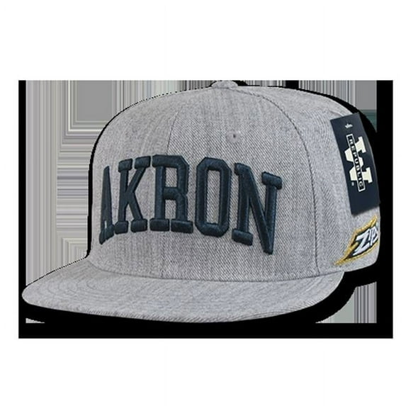 W Republic Game Day Fitted Akron, Heather Grey - Size 7.25