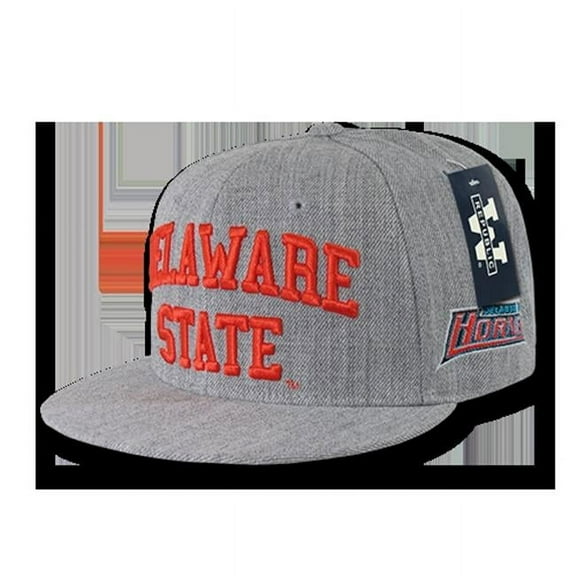 W Republic Game Day Fitted Delaware State- Heather Grey - Size 7.5