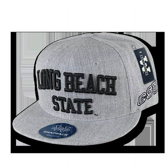 W Republic Game Day Fitted Long Beach State- Heather Grey - Size 6.88