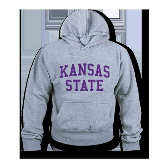 W Republic Game Day Hoodie Kansas State- Heather Grey - Extra Large