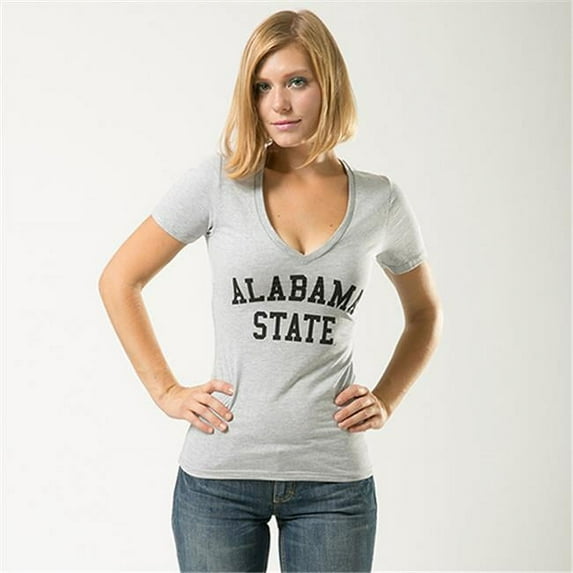 W Republic Game Day Womens Tee Alabama State- Heather Grey - Small