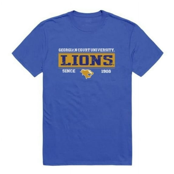 W Republic Georgian Court University Lions College Established T-Shirt, Royal - 2XL