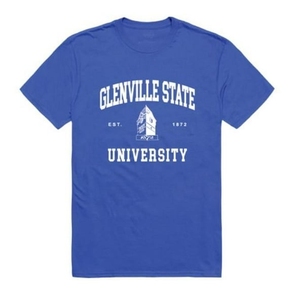 W Republic Glenville State University Pioneers Seal College T-Shirt, Royal - Medium