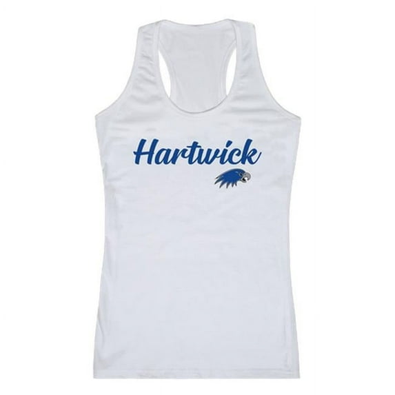 W Republic Hartwick College Hawks Script Tank Top, White - 2XL
