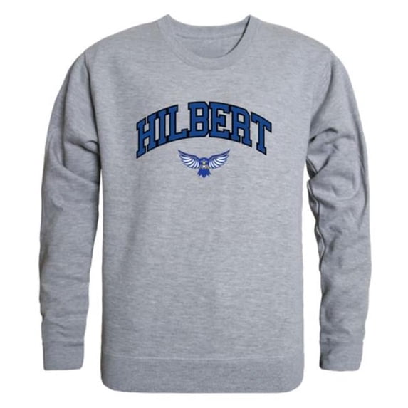 W Republic Hilbert College Hawks Campus Crewneck Sweatshirt, Heather Grey - 2XL