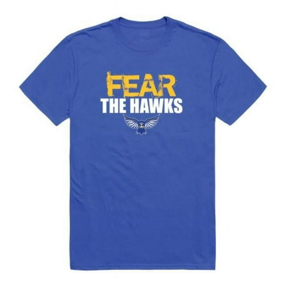 W Republic Hilbert College Hawks Fear College T-Shirt, Royal - Large