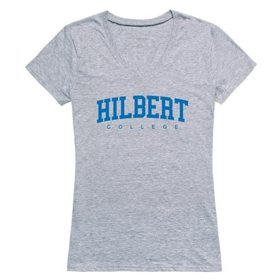 W Republic Hilbert College Hawks Game Day Women T-Shirt, Heather Grey - Small