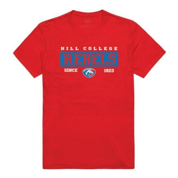 W Republic  Hill College Rebels College Established T-Shirt, Red - Large