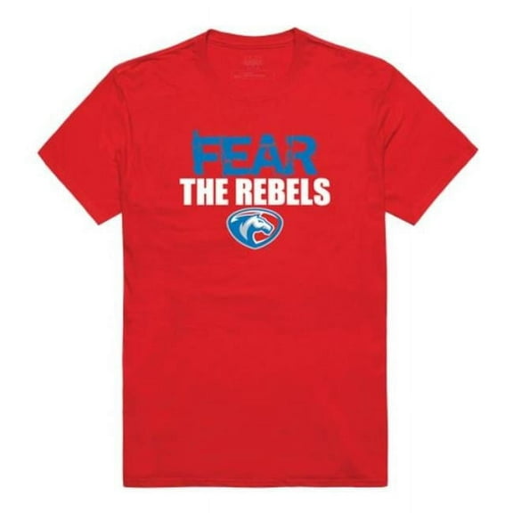 W Republic Hill College Rebels Fear College T-Shirt, Red - Small