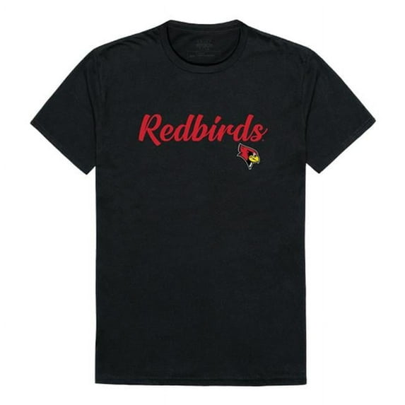 W Republic 554-124-BLK-03 Illinois State University Script T-Shirt, Black - Large
