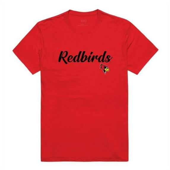 W Republic 554-124-RED-04 Illinois State University Script T-Shirt, Red - Extra Large