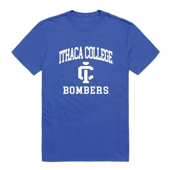 W Republic 526-316-RYL-03 Ithaca College Seal T-Shirt, Royal Blue - Large