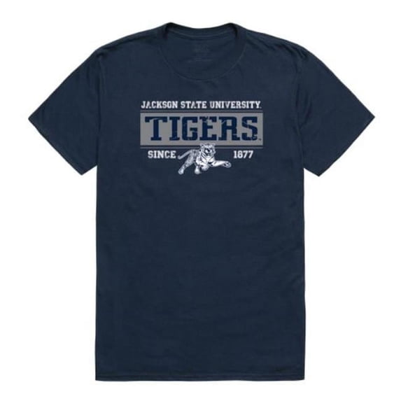 W Republic Jackson State University Established T-Shirt, Navy - 2XL