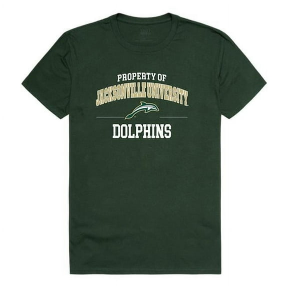 W Republic 517-318-G75-01 Jacksonville University Property T-Shirt, Forest Green & White 2 - Small