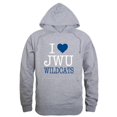 thumbnail image 1 of W Republic  Johnson & Wales University Wildcats I Love Hoodie, Heather Grey - 2XL, 1 of 1
