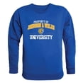 thumbnail image 1 of W Republic  Johnson & Wales University Wildcats Property of Crewneck Sweatshirt, Royal - Medium, 1 of 1
