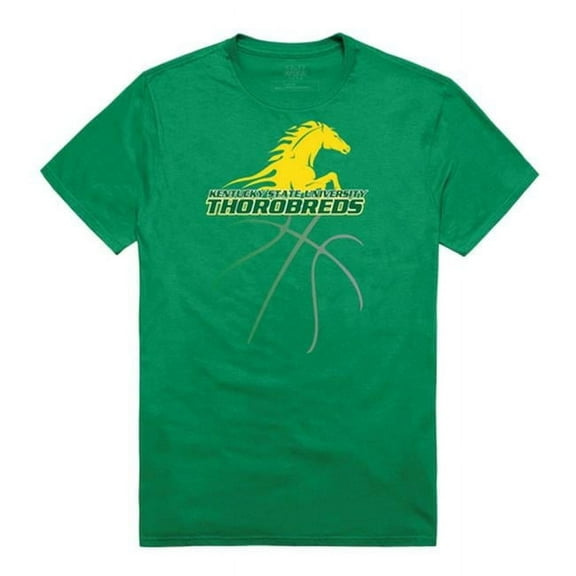 W Republic Kentucky State University Basketball T-Shirt, Kelly 3 - Extra Large