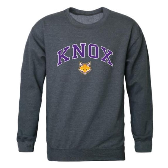 W Republic Knox College Prairie Fire Campus Crewneck Sweatshirt, Heather Charcoal - Medium