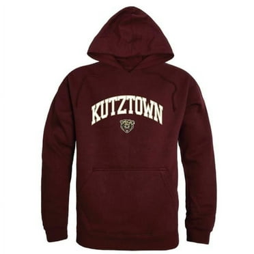 W Republic  Kutztown University Campus Hoodie, Maroon & White - 2XL