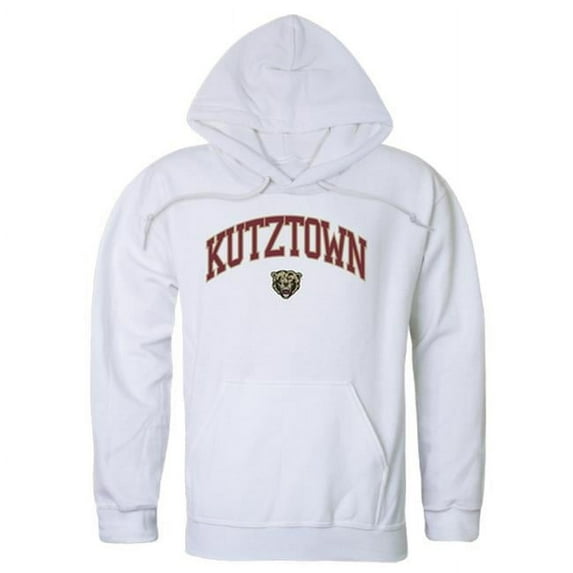W Republic 540-321-WHT-03 Kutztown University Campus Hoodie, White - Large