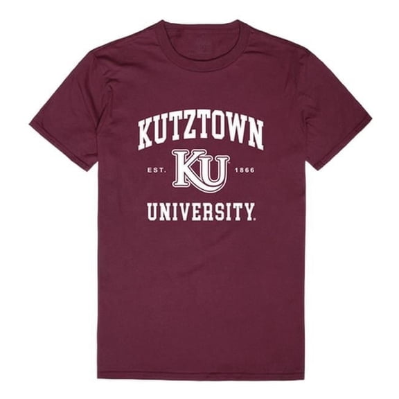 W Republic 526-321-MAR-03 Kutztown University Seal T-Shirt, Maroon & White - Large