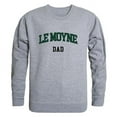 thumbnail image 1 of W Republic  Le Moyne College Dolphins Dad Crewneck Sweatshirt, Heather Grey - Small, 1 of 1