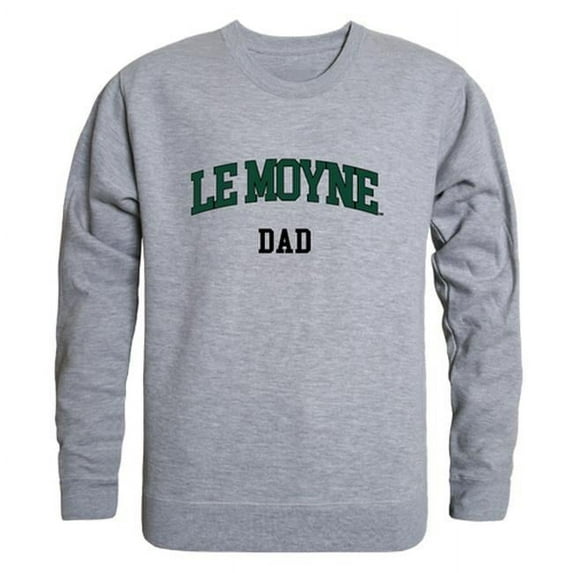 W Republic Le Moyne College Dolphins Dad Crewneck Sweatshirt, Heather Grey - Small