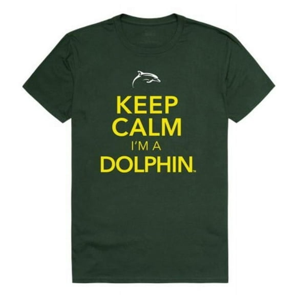 W Republic Le Moyne College Dolphins Keep Calm T-Shirt, Forest Green - 2XL