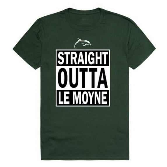 W Republic Le Moyne College Dolphins Straight Outta T-Shirt, Forest Green - Extra Large