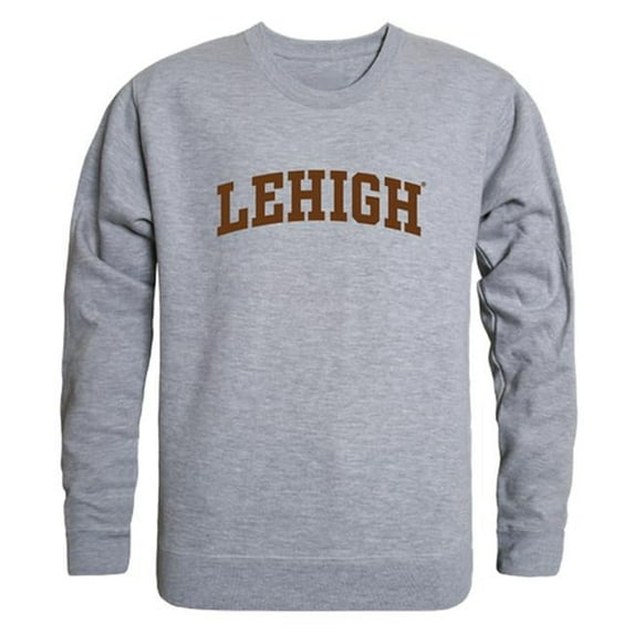 W Republic 543-327-HGY-03 Lehigh University GameDay Crewneck T-Shirt, Heather Grey - Large