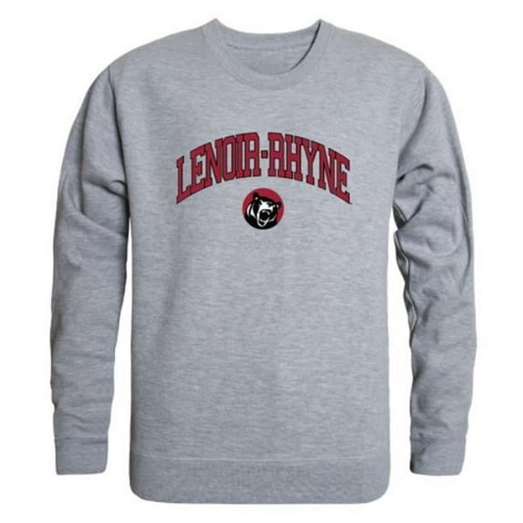 W Republic Lenoir-Rhyne University Bears Campus Crewneck Sweatshirt, Heather Grey - Medium
