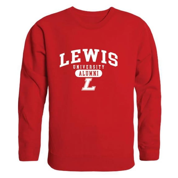 W Republic Lewis University Flyers Alumni Fleece Sweatshirt, Red - Small