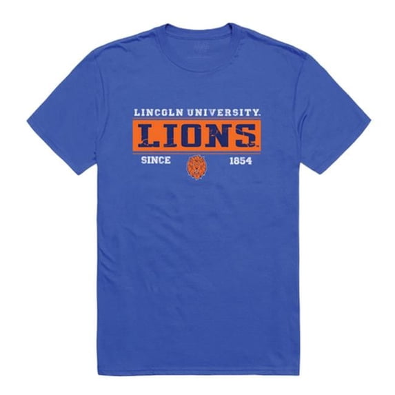 W Republic Lincoln University Lions College Established T-Shirt, Royal - Small
