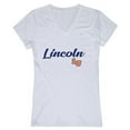 thumbnail image 1 of W Republic  Lincoln University Lions Women Script Short Sleeve T-Shirt, White - 2XL, 1 of 1