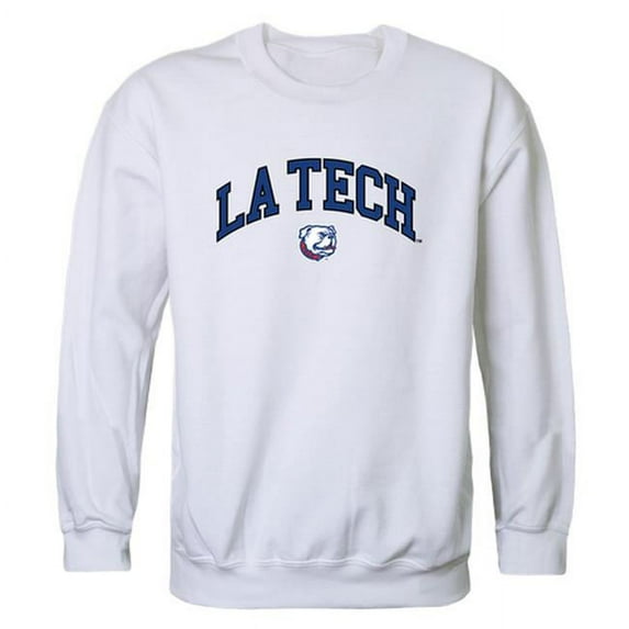 W Republic Louisiana Tech University Men Campus Crewneck Sweatshirt - White - Medium