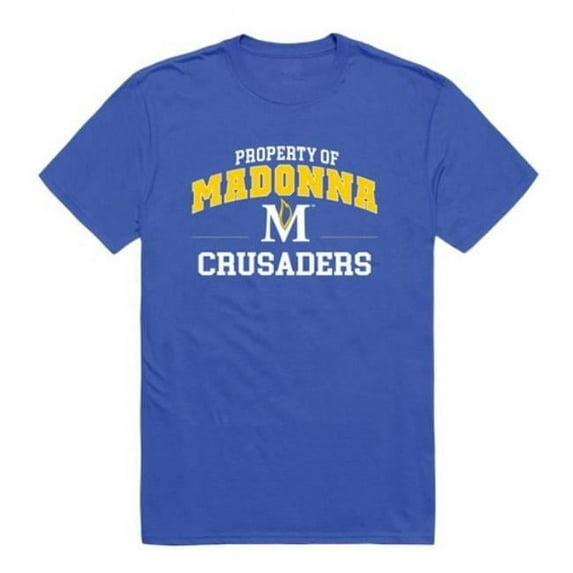 W Republic Madonna University Crusaders Property College T-Shirt, Royal - Extra Large
