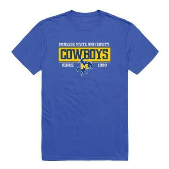 W Republic 507-338-B02-04 McNeese State University Established T-Shirt, Royal - Extra Large