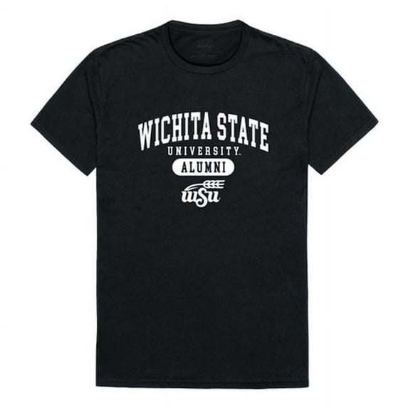 W Republic 559-158-BLK-01 Men Wichita State Shockers Alumni T-Shirt, Black - Small