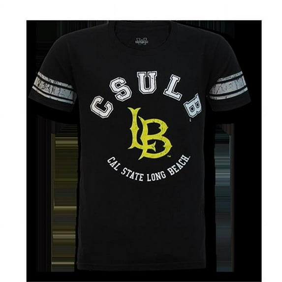 W Republic Mens Football Tee CSLB- Black - Medium