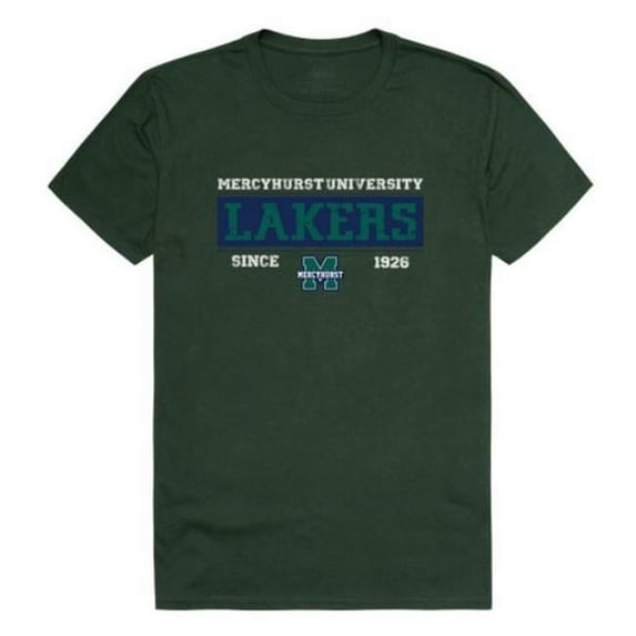 W Republic Mercyhurst University Lakers College Established T-Shirt, Forest Green - Medium