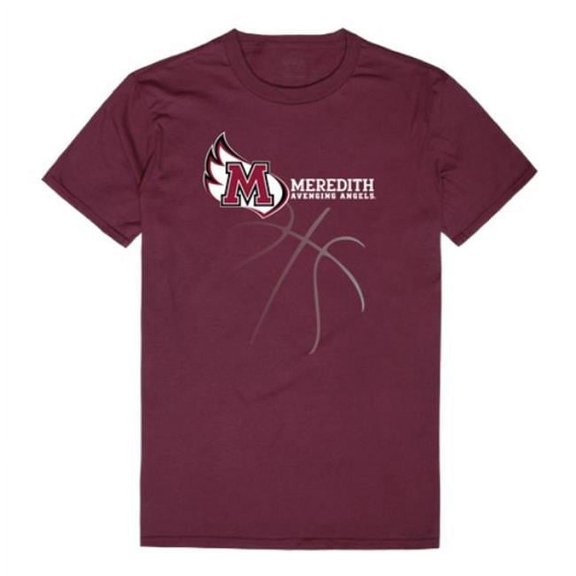 W Republic  Meredith College Avenging Angels College Basketball T-Shirt, Maroon - Large